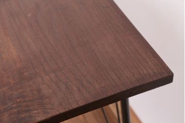 アンティーク家具　☆アンテイーク　古い木の鉄脚テーブル?(作業台)