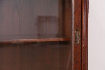 アンティーク家具　アンティーク　古い栓材のシンプルなアンティーク収納棚(飾り棚)