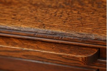 アンティーク家具　イギリスアンティーク　オーク材のライブラリーカードケース(ドロワー、引き出し、図書館、図書室)