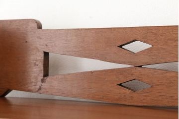 アンティーク家具　アンティーク　高級!古いナラ材の上質な本棚(飾り棚)