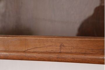 アンティーク家具　アンティーク　高級!古いナラ材の上質な本棚(飾り棚)