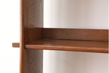 アンティーク家具　アンティーク　高級!古いナラ材の上質な本棚(飾り棚)
