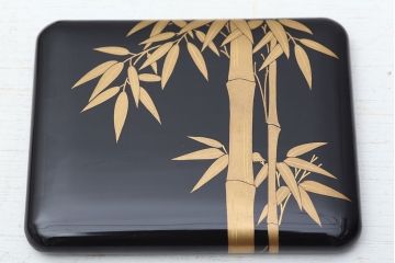 アンティーク雑貨　○大正〜昭和初期!輪島屋・木製蒔絵煙草盆