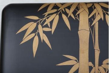 アンティーク雑貨　○大正〜昭和初期!輪島屋・木製蒔絵煙草盆
