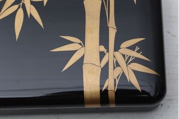 アンティーク雑貨　○大正〜昭和初期!輪島屋・木製蒔絵煙草盆