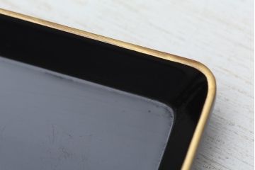 アンティーク雑貨　○大正〜昭和初期!輪島屋・木製蒔絵煙草盆