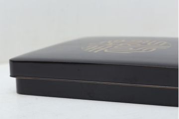 アンティーク雑貨　大正〜昭和初期  黒漆の木製硯箱(文箱)