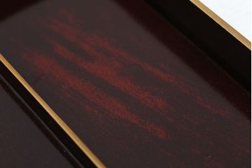 アンティーク雑貨　大正〜昭和初期  黒漆の木製硯箱(文箱)