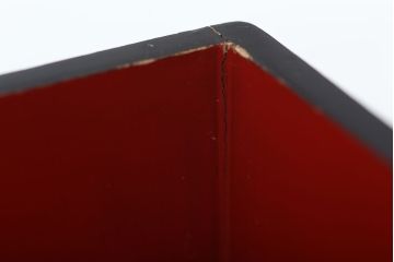 アンティーク雑貨　大正期!古い欅の四段重箱(漆器)