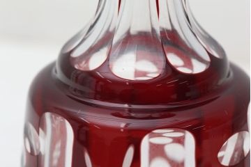 アンティーク雑貨　戦前!古い切子ガラス水差しコップ(グラス)