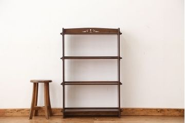 アンティーク家具　アンティーク　古い木の本棚