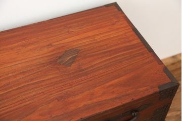 アンティーク家具　古民具・骨董　鉄脚時代箪笥ローボード(ローチェスト)