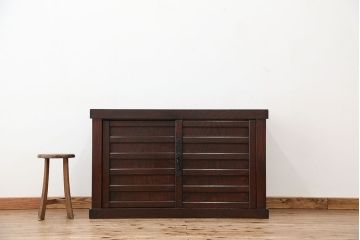 アンティーク家具　古民具・骨董　総ケヤキ!重厚な帳場箪笥