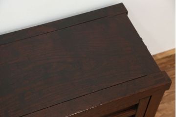 アンティーク家具　古民具・骨董　総ケヤキ!重厚な帳場箪笥