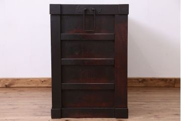 アンティーク家具　古民具・骨董　総ケヤキ!重厚な帳場箪笥