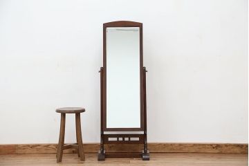 中古　松本民芸家具　小ぶりな姿見(鏡台)