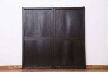 ★古民具・骨董　時代帯戸(板戸)2枚セット