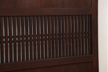古民具・骨董　美品!時代格子帯戸　4枚セット