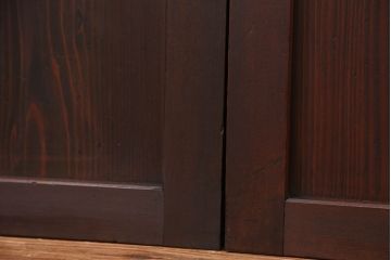 古民具・骨董　美品!時代格子帯戸　4枚セット