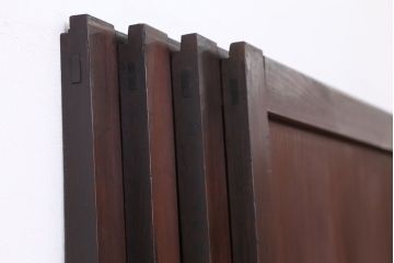 古民具・骨董　美品!時代格子帯戸　4枚セット