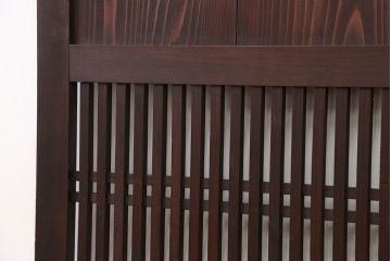 古民具・骨董　美品!時代格子帯戸　4枚セット