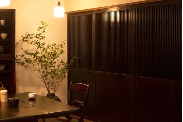 古民具・骨董　明治〜大正期　古い木のアンティーク格子戸4枚セット