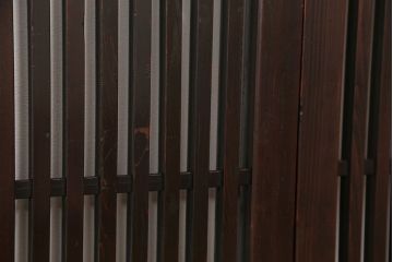 古民具・骨董　明治〜大正期　古い木のアンティーク格子戸4枚セット