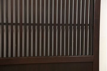 古民具・骨董　明治〜大正期　古い木のアンティーク格子戸4枚セット