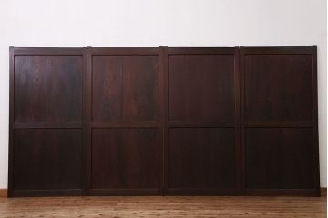 古民具・骨董　美品!状態の良い帯戸　4枚セット(板戸)