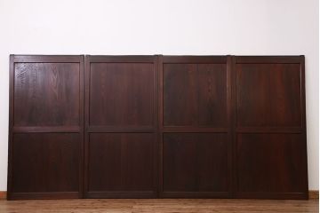 古民具・骨董　美品!状態の良い帯戸　4枚セット(板戸)