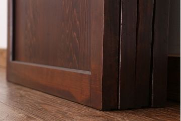 アンティーク　古いお家の幅のせまい格子帯戸　4枚セット