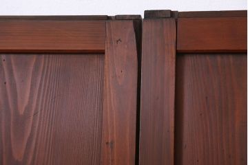 アンティーク　古いお家の幅のせまい格子帯戸　4枚セット