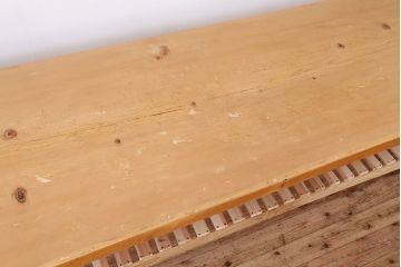 アンティーク家具　アンティーク　特大!天板無垢材一枚板幅3.6m　特大作業台(テーブル、陳列台)