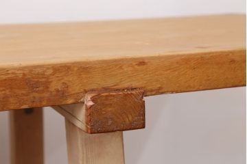アンティーク家具　アンティーク　特大!天板無垢材一枚板幅3.6m　特大作業台(テーブル、陳列台)