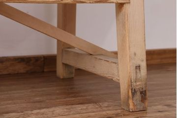アンティーク家具　アンティーク　特大!天板無垢材一枚板幅3.6m　特大作業台(テーブル、陳列台)
