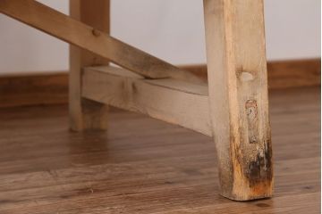 アンティーク家具　アンティーク　特大!天板無垢材一枚板幅3.6m　特大作業台(テーブル、陳列台)(2)