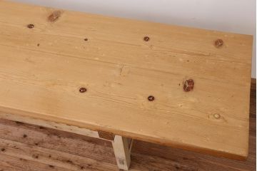 アンティーク家具　アンティーク　天板無垢材の特大作業台(幅3.6m)　