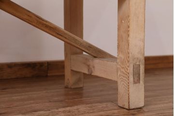アンティーク家具　アンティーク　天板無垢材の特大作業台(幅3.6m)　