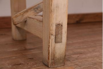 アンティーク家具　アンティーク　天板無垢材の特大作業台(幅3.6m)　