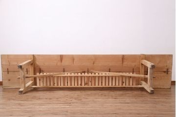 アンティーク家具　アンティーク　天板無垢材の特大作業台(幅3.6m)　