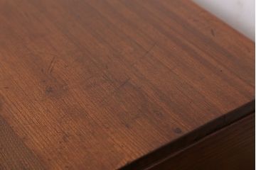 アンティーク家具　アンティーク　古い木のシンプルな文机(テーブル)