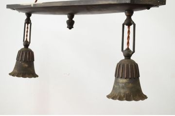 アンティーク　明治～大正!古い洋館の真鍮製天井照明?