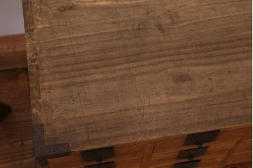 アンティーク家具　古民具・骨董　古い商家の帳場小箪笥(小引き出し・帳場箪笥)