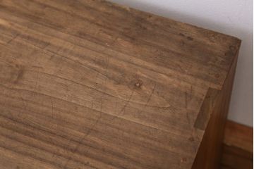 アンティーク家具　古民具・骨董　古い商家の帳場小箪笥(小引き出し・帳場箪笥)