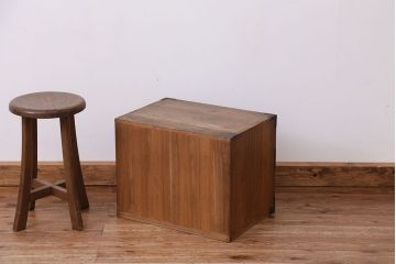アンティーク家具　古民具・骨董　古い商家の帳場小箪笥(小引き出し・帳場箪笥)
