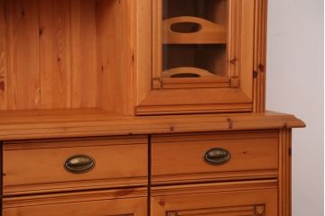 中古　シャルドネ　パイン材食器棚