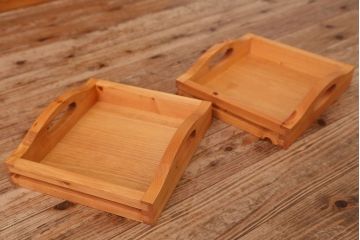 中古　シャルドネ　パイン材食器棚