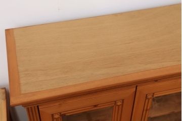 中古　シャルドネ　パイン材食器棚