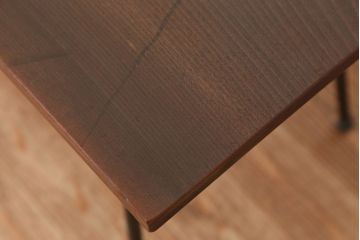 アンティーク家具　アンティーク　古い鉄脚のテーブル(サイドテーブル、鉄足、机、在宅ワーク、在宅用テーブル、作業台、デスク)