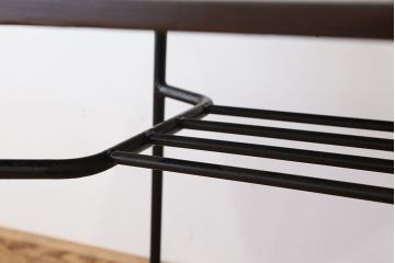 アンティーク家具　アンティーク　古材天板のアイアンテーブル(作業台、机)